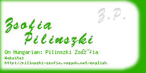zsofia pilinszki business card